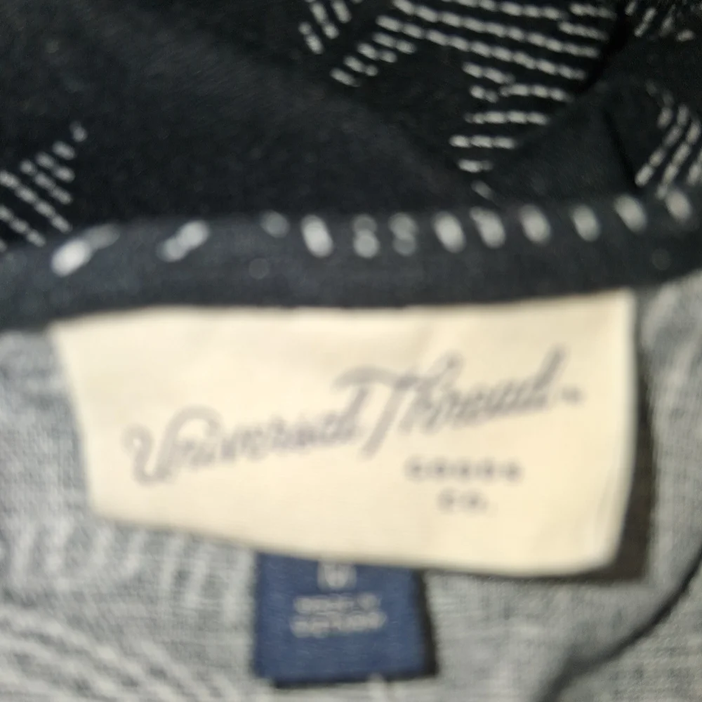 Universal Thread Black and Gray Long Sleeve Dress Women Size M - Picture 2 of 14